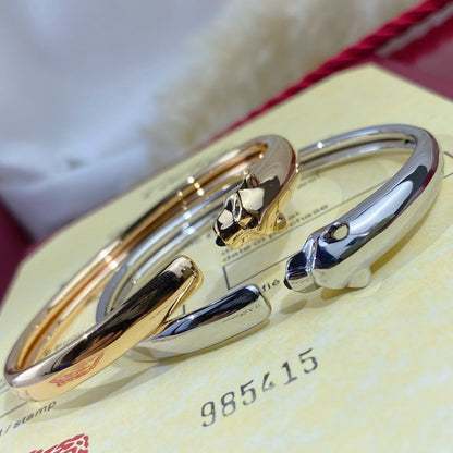 [Kismet Jewels ]PANTHERE SILVER OPEN BRACELET