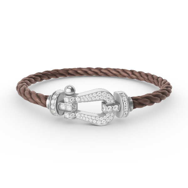 [Kismet Jewels ]FORCE LARGE HORSESHOE FULL DIAMOND BRACELET SILVER