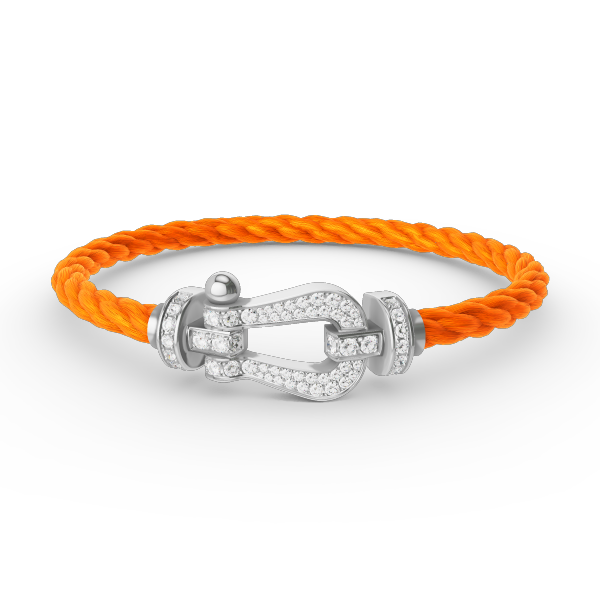 [Kismet Jewels ]FORCE LARGE HORSESHOE FULL DIAMOND BRACELET SILVER
