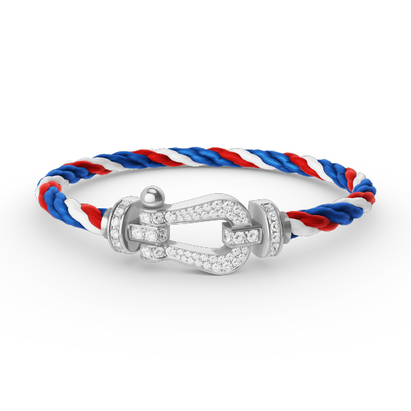 [Kismet Jewels ]FORCE LARGE HORSESHOE FULL DIAMOND BRACELET SILVER