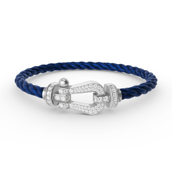 [Kismet Jewels ]FORCE LARGE HORSESHOE FULL DIAMOND BRACELET SILVER