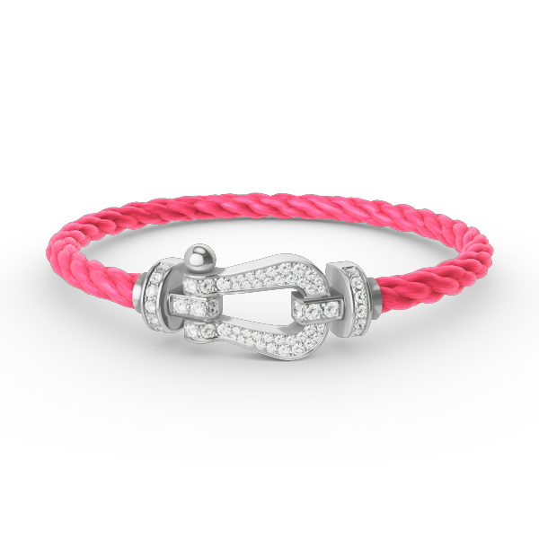 [Kismet Jewels ]FORCE LARGE HORSESHOE FULL DIAMOND BRACELET SILVER