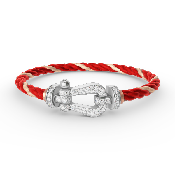 [Kismet Jewels ]FORCE LARGE HORSESHOE FULL DIAMOND BRACELET SILVER