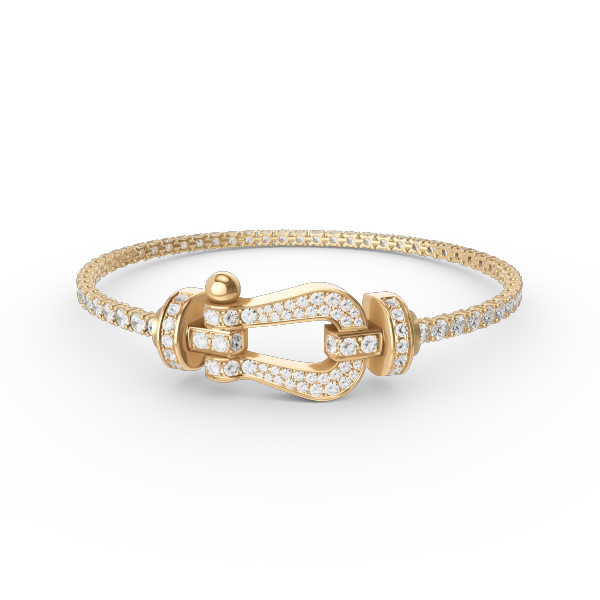 [Kismet Jewels ]FORCE  LARGE HORSESHOE FULL DIAMOND TENNIS BRACELET